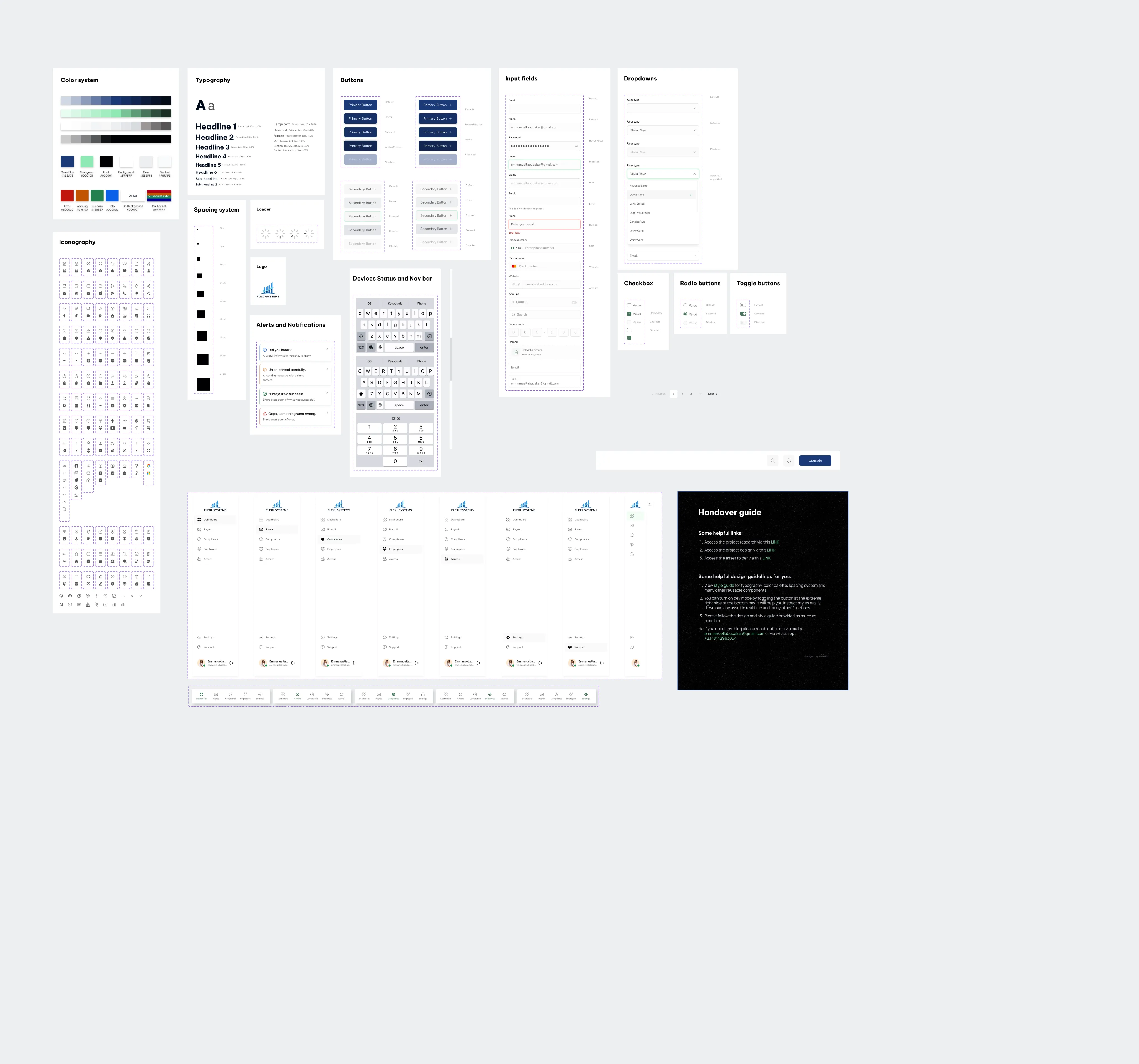 FlexiSystem design system components