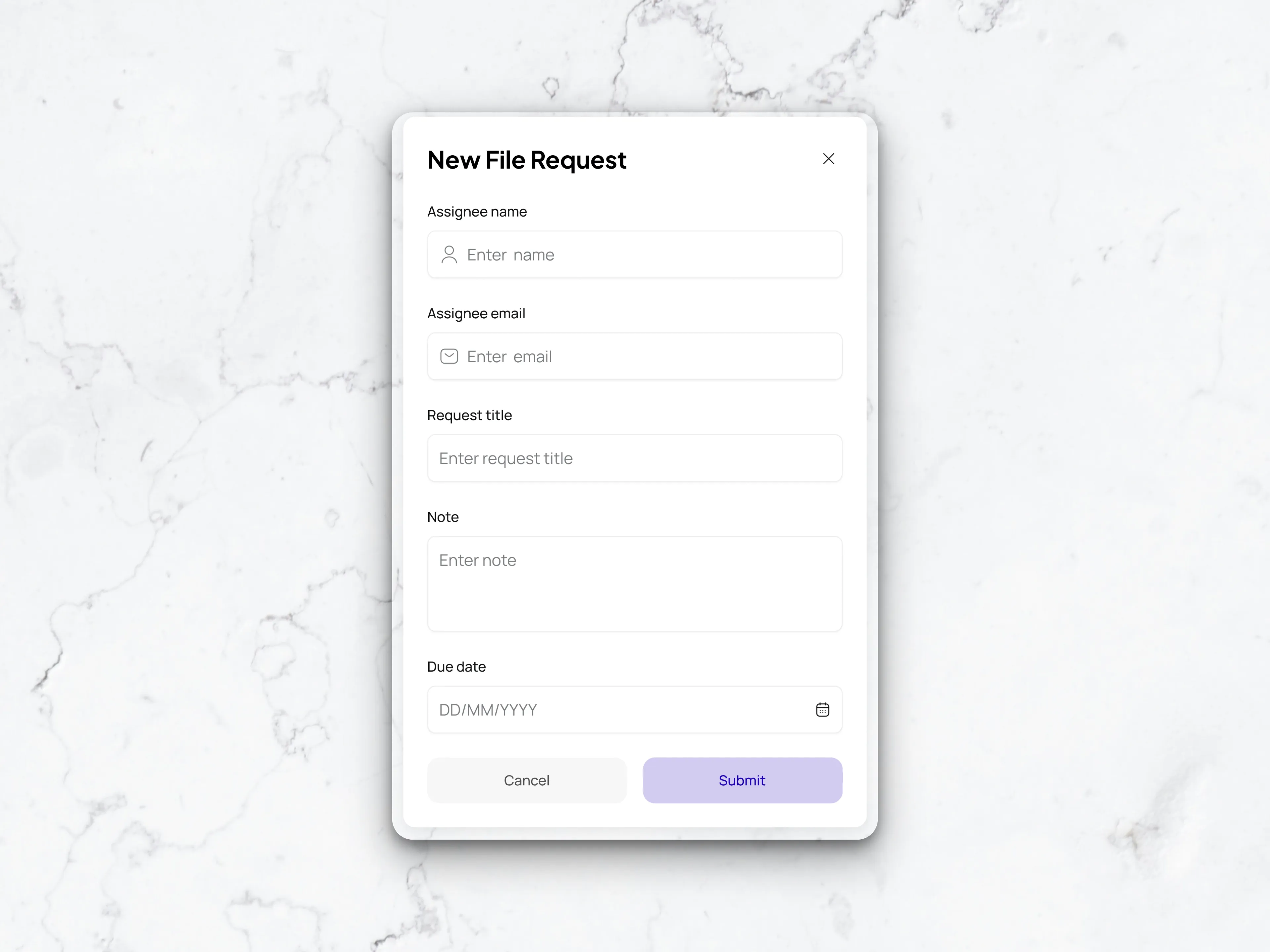 Oploads file request flow